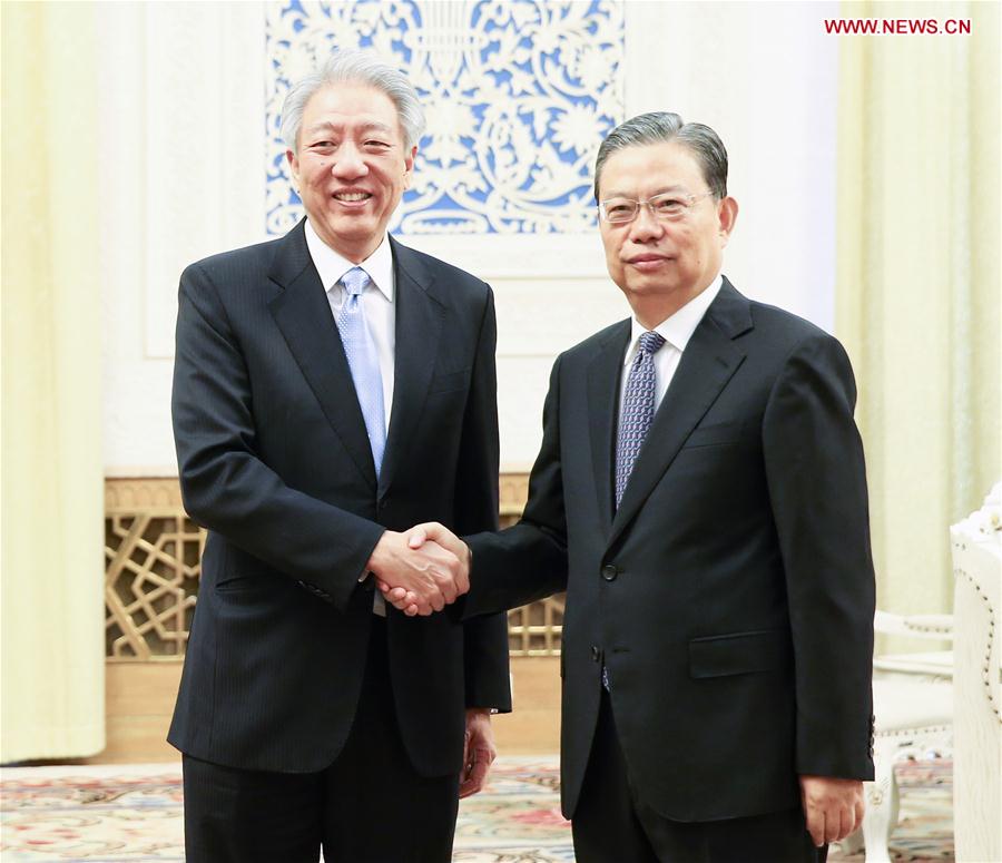 CHINA-BEIJING-ZHAO LEJI-SINGAPOREAN DEPUTY PM-MEETING (CN)