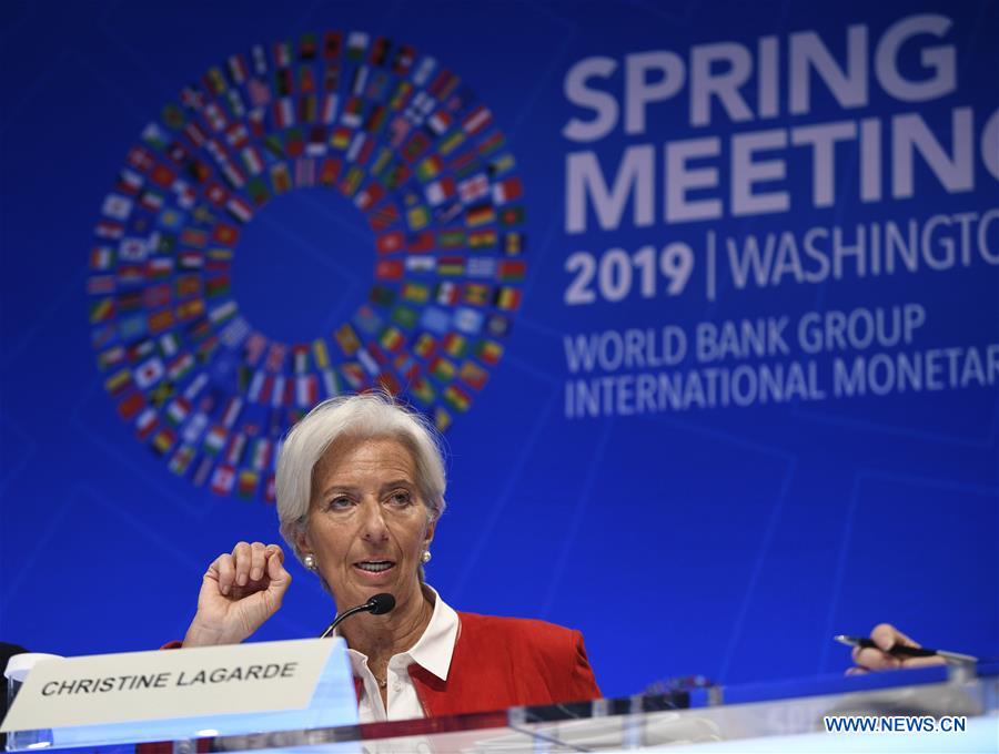 U.S.-WASHINGTON-IMF-CHRISTINE LAGARDE-PRESS CONFERENCE