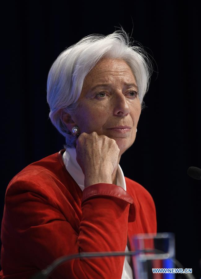 U.S.-WASHINGTON-IMF-CHRISTINE LAGARDE-PRESS CONFERENCE