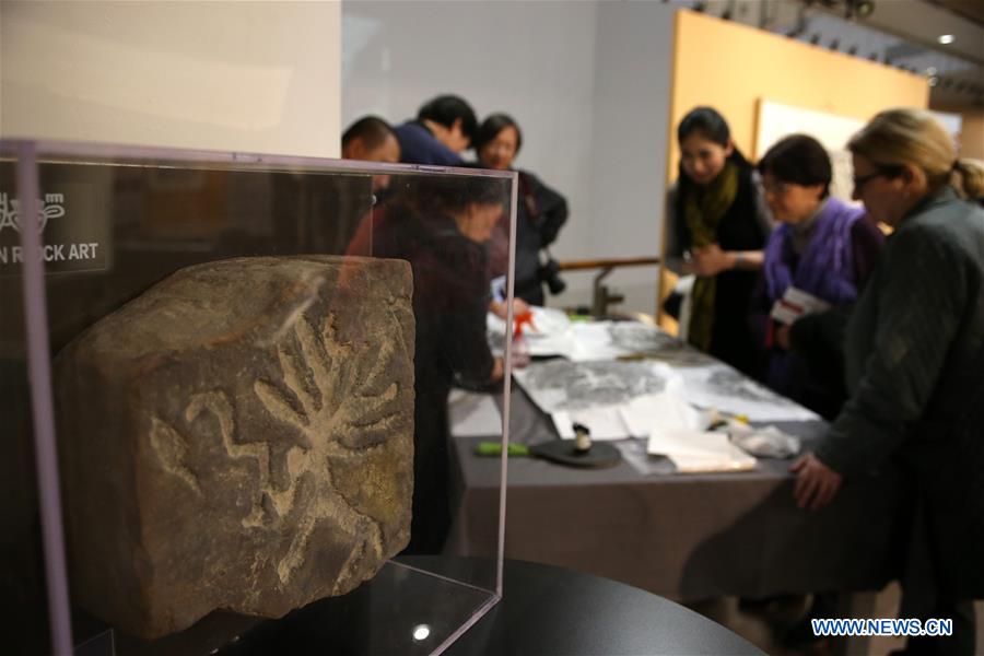 GREECE-ATHENS-EXHIBITION-CHINA-ROCK CARVING