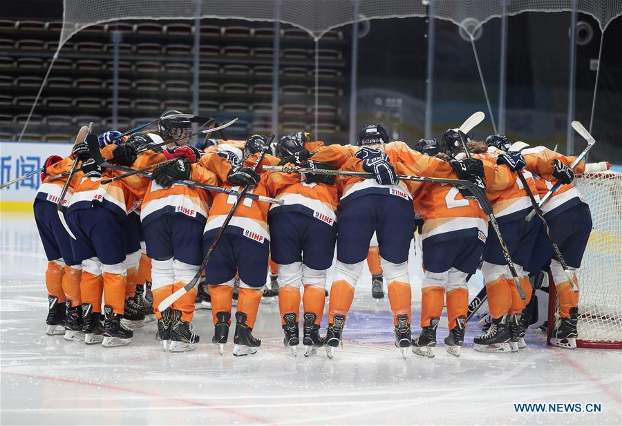 (SP)CHINA-BEIJING-ICE HOCKEY-IIHF-WOMEN'S WORLD CHAMPIONSHIP DIVISION I GROUP B(CN)