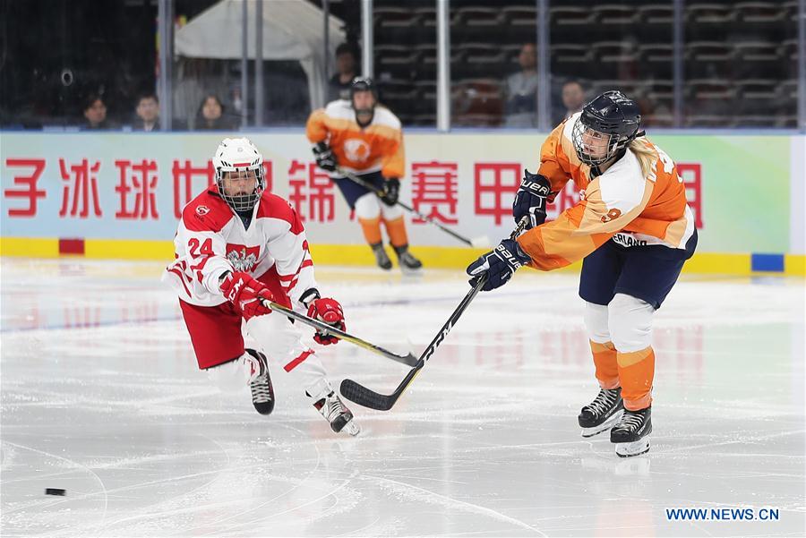 (SP)CHINA-BEIJING-ICE HOCKEY-IIHF-WOMEN'S WORLD CHAMPIONSHIP DIVISION I GROUP B(CN)