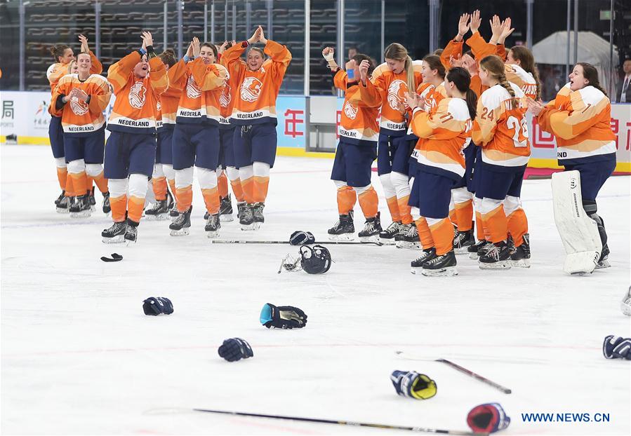 (SP)CHINA-BEIJING-ICE HOCKEY-IIHF-WOMEN'S WORLD CHAMPIONSHIP DIVISION I GROUP B(CN)