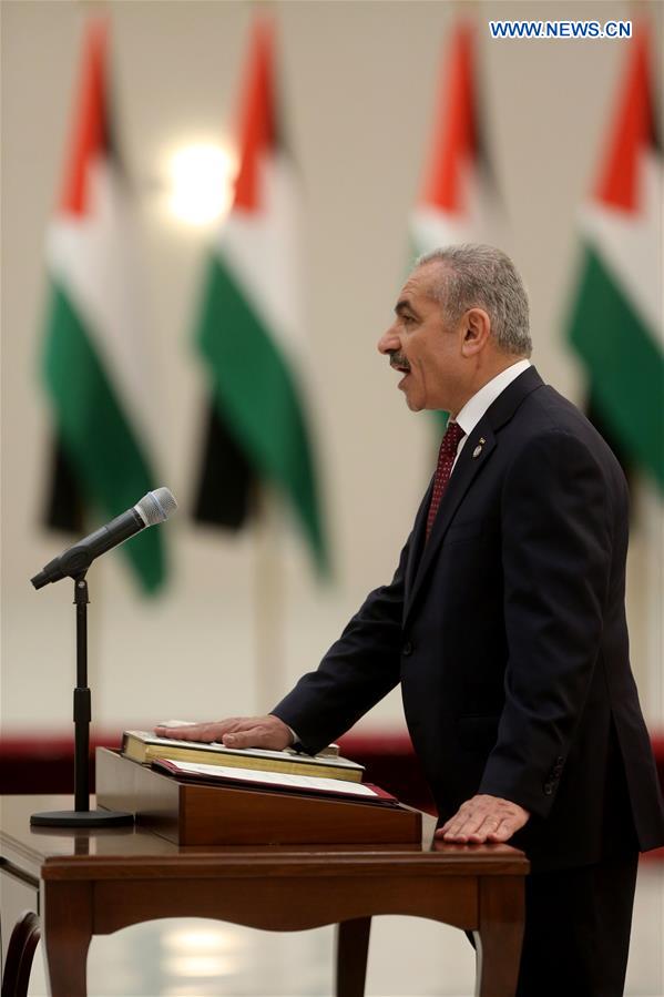 MIDEAST-RAMALLAH-NEW PALESTINIAN GOVERNMENT-SWEARING IN