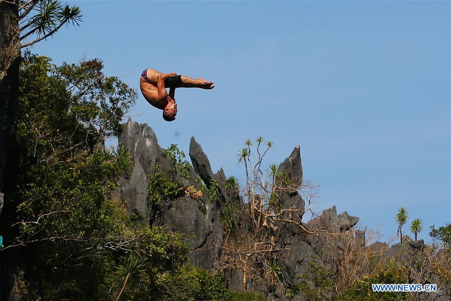 (SP)THE PHILIPPINES-PALAWAN PROVINCE-CLIFF DIVING WORLD SERIES