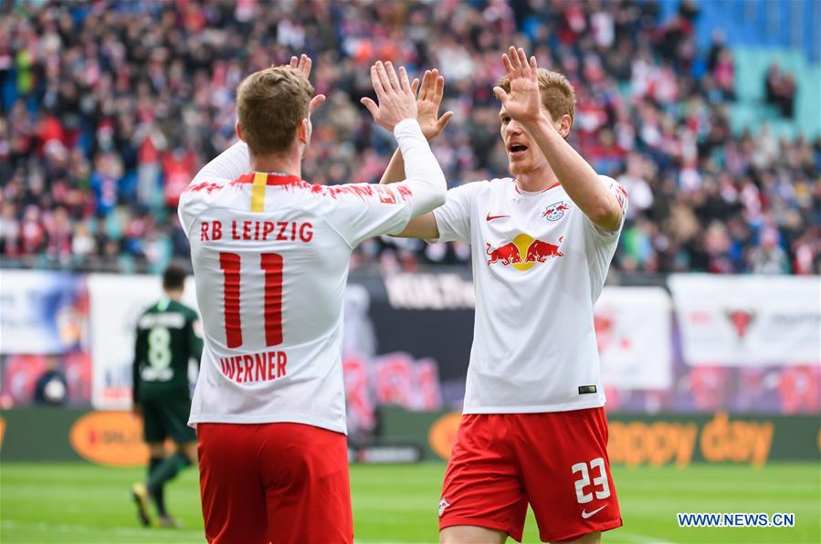 (SP)GERMANY-LEIPZIG-SOCCER-BUNDESLIGA-LEIPZIG VS WOLFSBURG