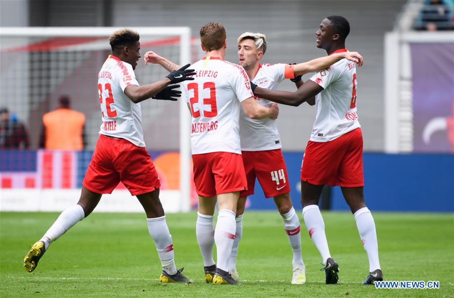 (SP)GERMANY-LEIPZIG-SOCCER-BUNDESLIGA-LEIPZIG VS WOLFSBURG