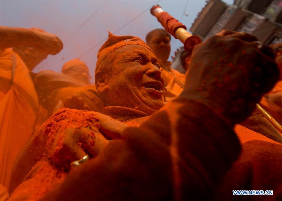 NEPAL-BHAKTAPUR-SINDHOOR JATRA FESTIVAL