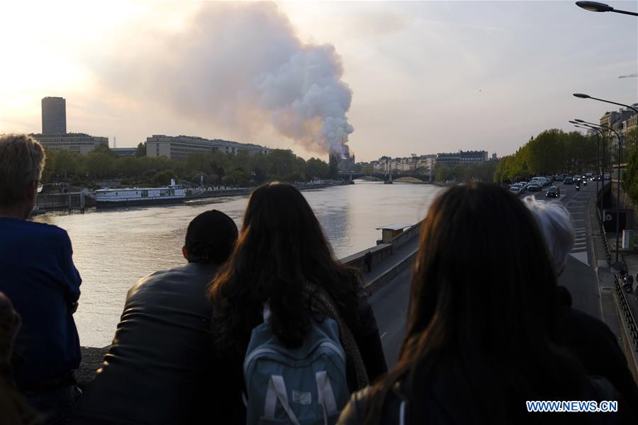 FRANCE-PARIS-NOTRE DAME CATHEDRAL-FIRE