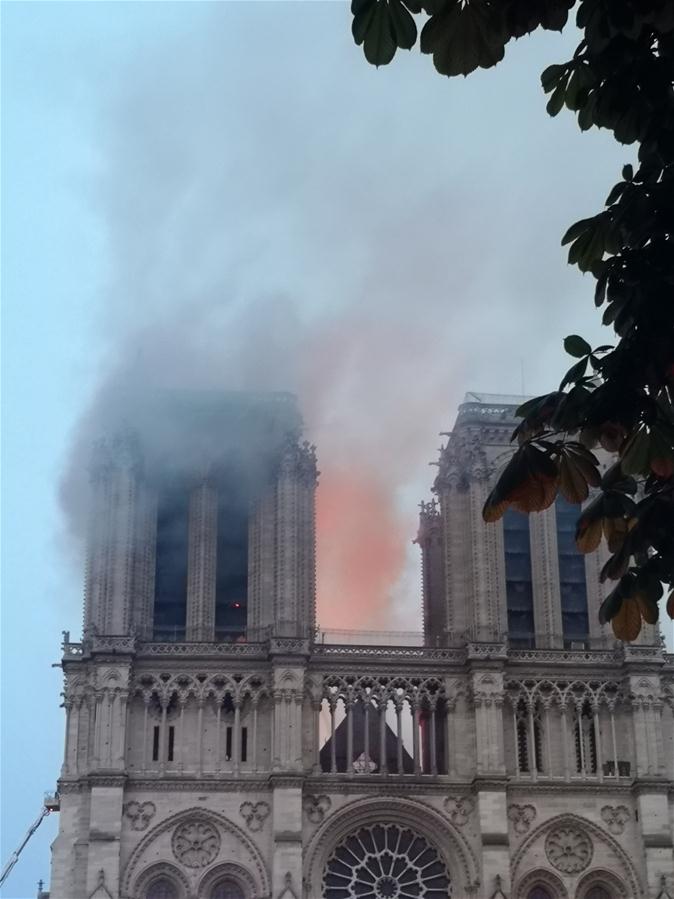 FRANCE-PARIS-NOTRE DAME CATHEDRAL-FIRE