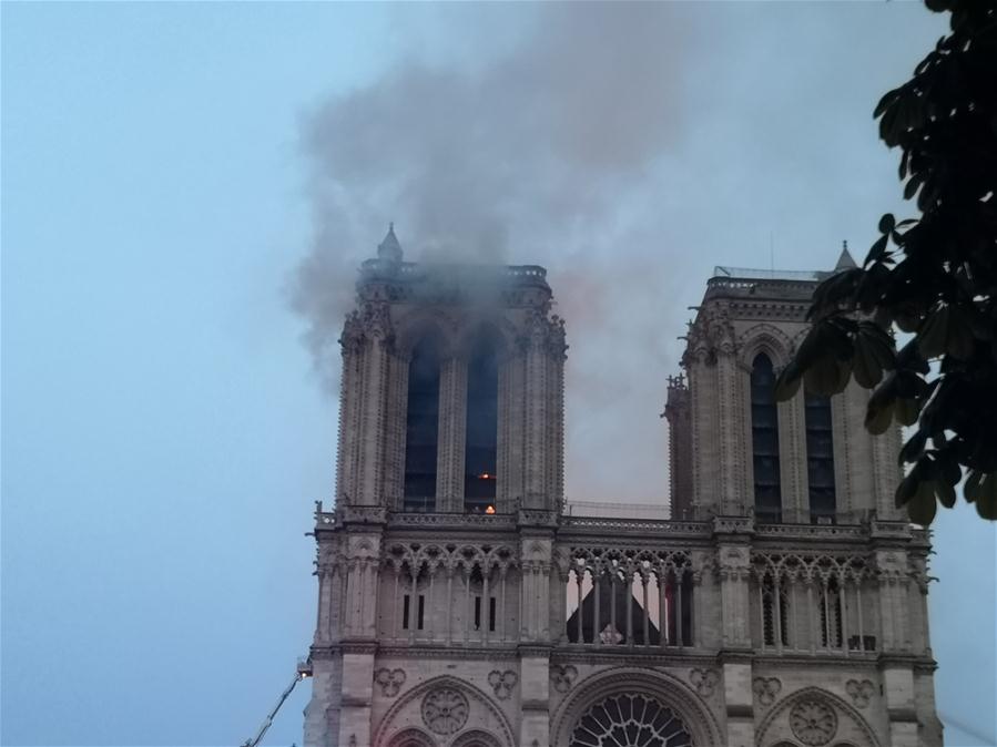 FRANCE-PARIS-NOTRE DAME CATHEDRAL-FIRE