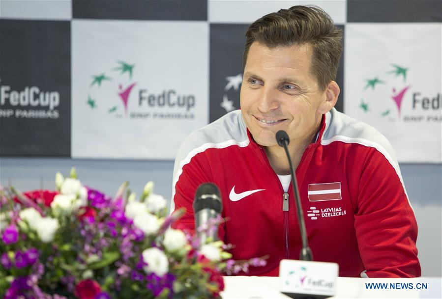 (SP)LATVIA-RIGA-TENNIS-FEB CUP-PRESS CONFERENCE