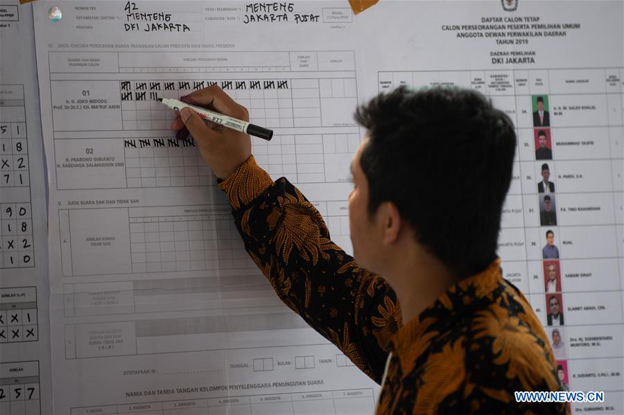 INDONESIA-ELECTIONS-VOTES COUNT