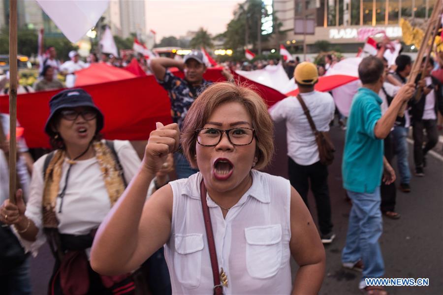 INDONESIA-JAKARTA-PRESIDENTIAL ELECTION-QUICK COUNTS-CELEBRATION