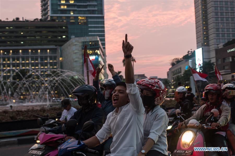 INDONESIA-JAKARTA-PRESIDENTIAL ELECTION-QUICK COUNTS-CELEBRATION