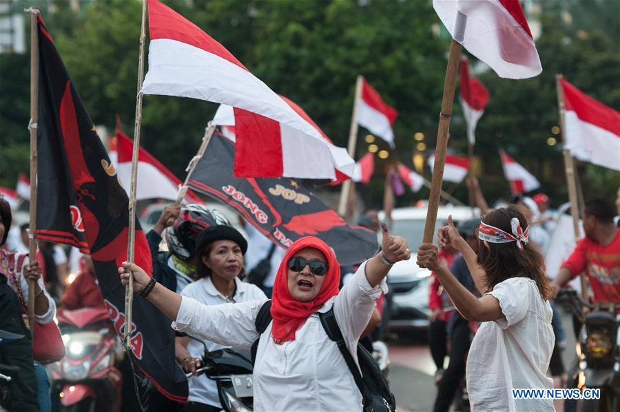 INDONESIA-JAKARTA-PRESIDENTIAL ELECTION-QUICK COUNTS-CELEBRATION