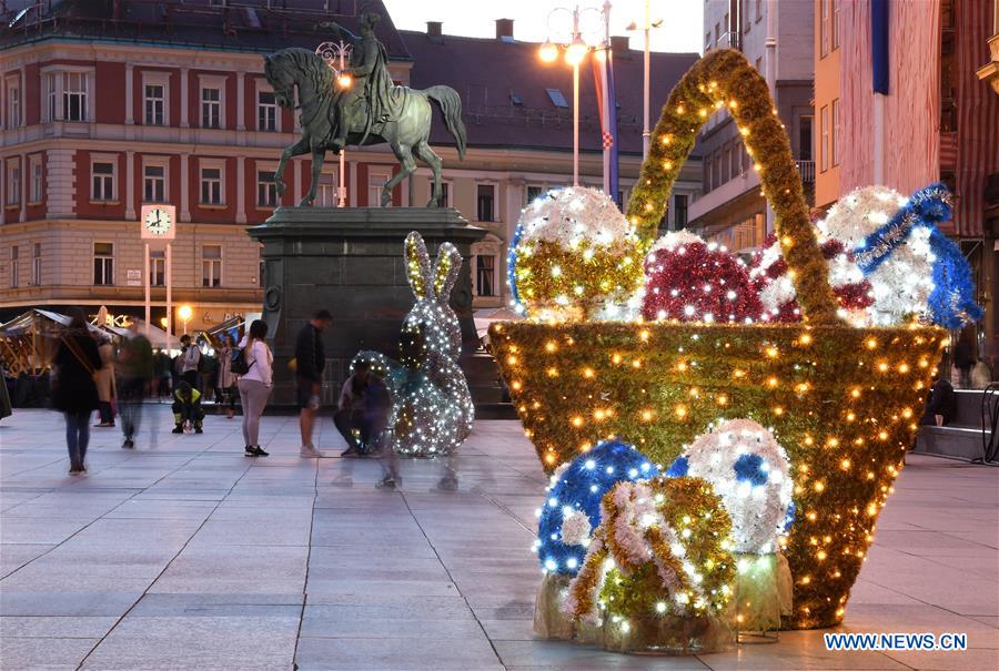 CROATIA-ZAGREB-EASTER DECORATIONS