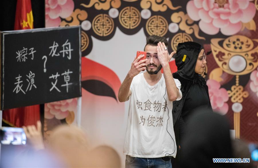 EGYPT-CAIRO-CHINESE-LANGUAGE COMEDY COMPETITION-EGYPTIAN COLLEGE STUDENTS
