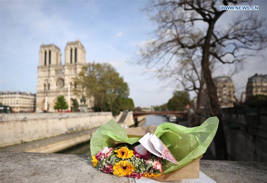 FRANCE-PARIS-NOTRE DAME DE PARIS-FLOWERS