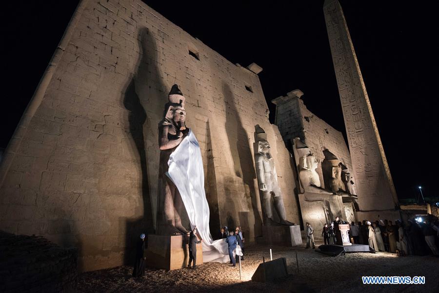 EGYPT-LUXOR-RAMSES II-COLOSSUS-UNVEILING