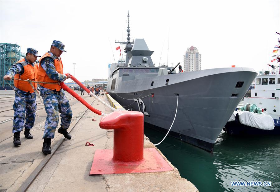 CHINA-SHANDONG-QINGDAO-FIRST FOREIGN VESSEL-NAVY EVENT (CN)