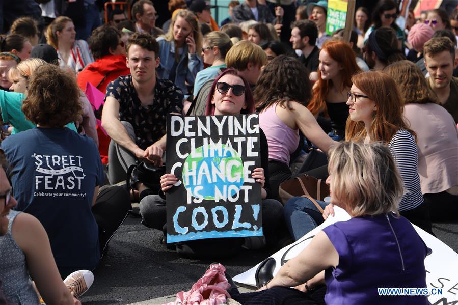IRELAND-DUBLIN-CLIMATE CHANGE-PROTEST