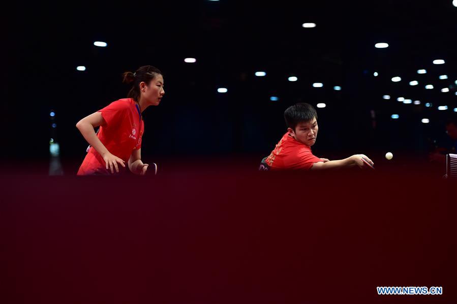 (SP)HUNGARY-BUDAPEST-TABLE TENNIS-WORLD CHAMPIONSHIPS-DAY 1-MIXED DOUBLES
