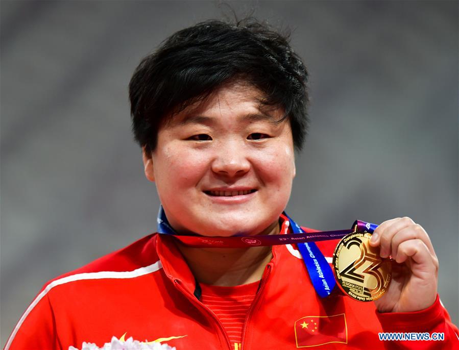 (SP)QATAR-DOHA-ASIAN ATHLETIC CHAMPIONSHIP-WOMEN'S SHOT PUT