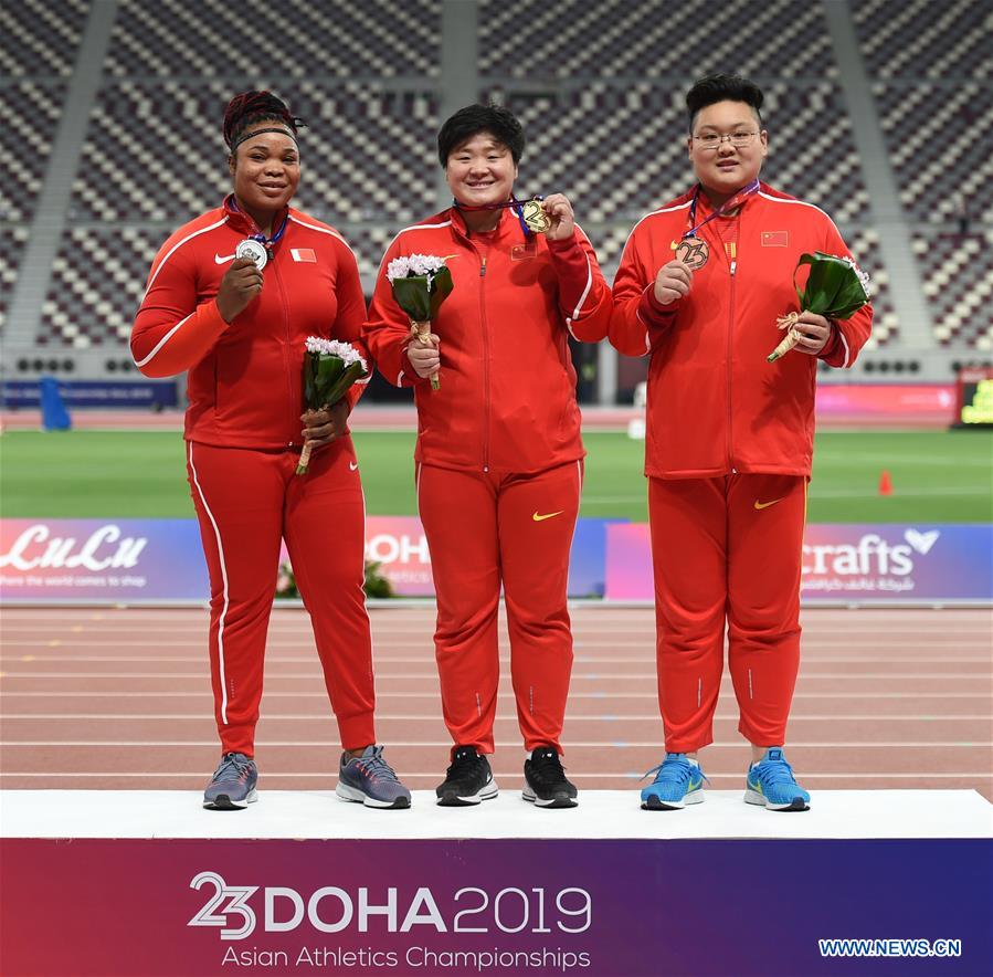 (SP)QATAR-DOHA-ASIAN ATHLETIC CHAMPIONSHIP-WOMEN'S SHOT PUT