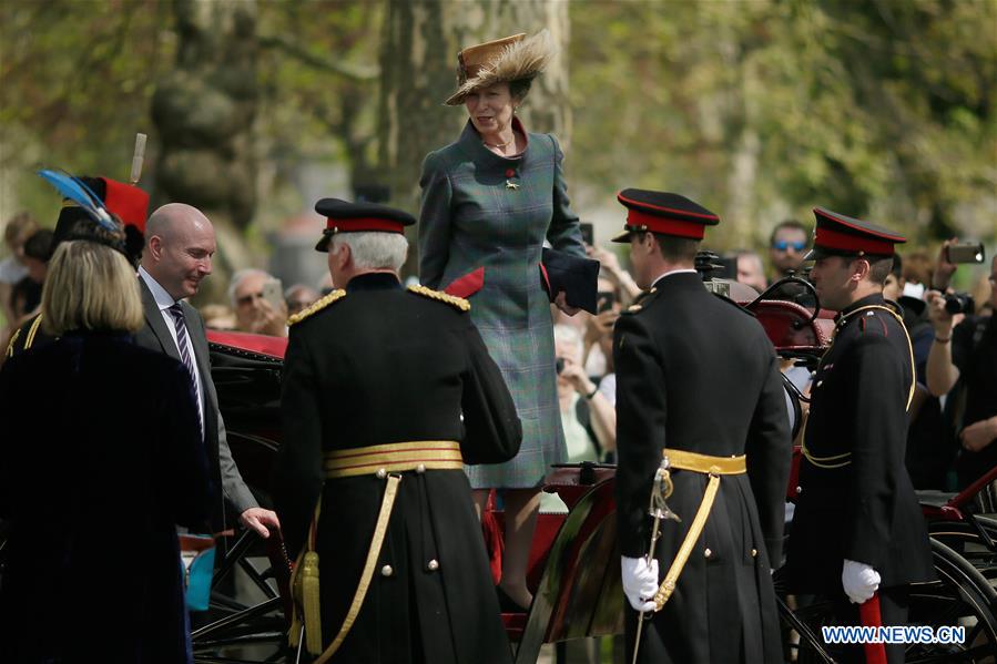 BRITAIN-LONDON-QUEEN-BIRTHDAY-GUN SALUTE