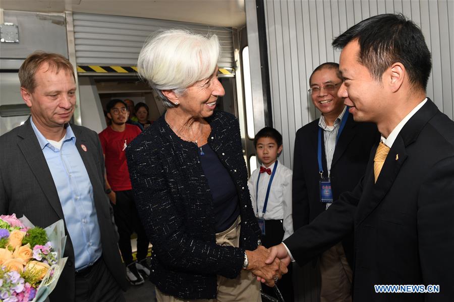 CHINA-BEIJING-BELT AND ROAD FORUM-IMF CHIEF-ARRIVAL (CN)