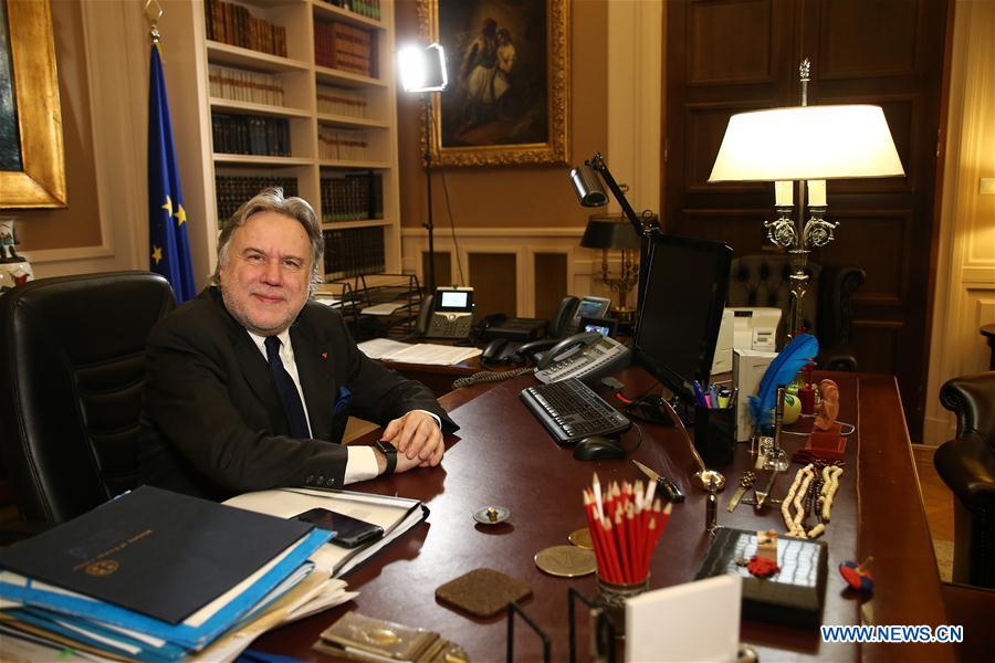 GREECE-ATHENS-MINISTER-INTERVIEW-BRI