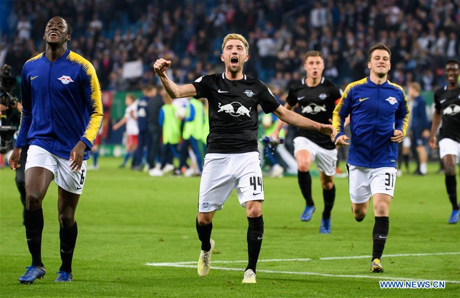 (SP)GERMANY-HAMBURG-SOCCER-GERMAN CUP-LEIPZIG VS HAMBURG