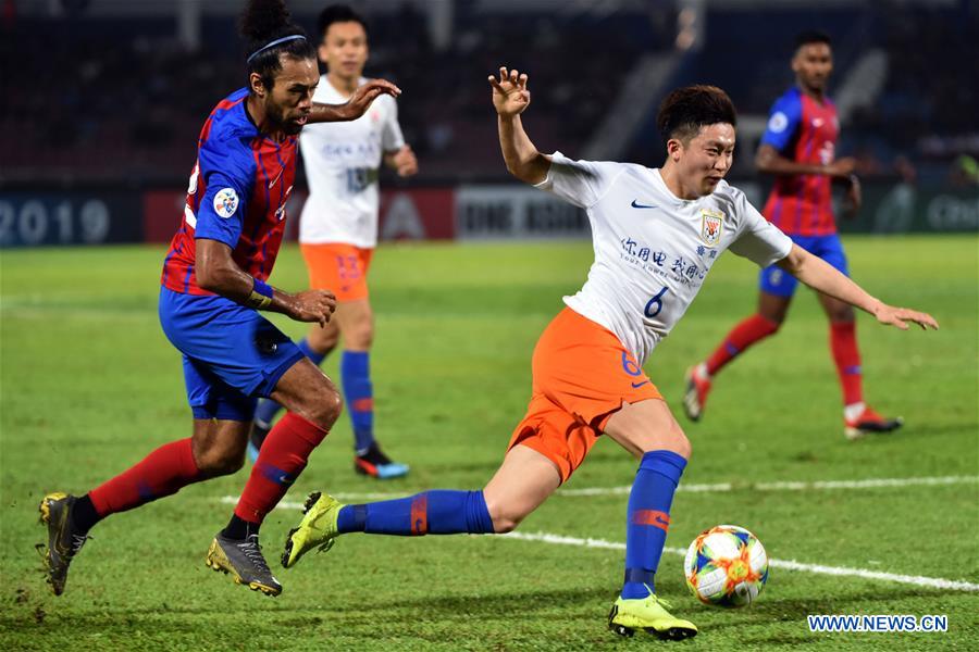 (SP)MALAYSIA-JOHOR BAHRU-AFC CHAMPIONS LEAGUE-SHANDONG LUNENG VS JOHOR DT