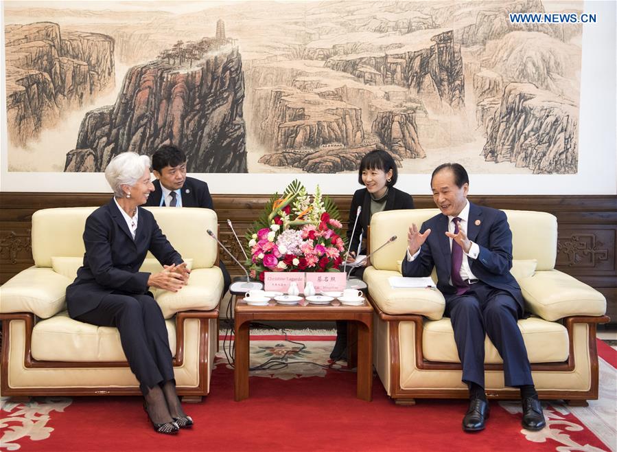 CHINA-BEIJING-XINHUA-IMF CHIEF-MEETING (CN)
