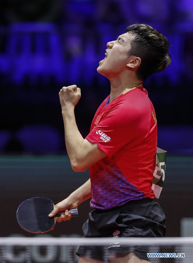 Highlights of men's singles round at 2019 ITTF World Table Tennis Championships Xinhua