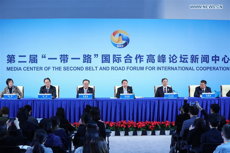(BRF)CHINA-BEIJING-BELT AND ROAD FORUM-PRESS BRIEFING-THEMATIC FORUM-THINK-TANK EXCHANGES (CN)