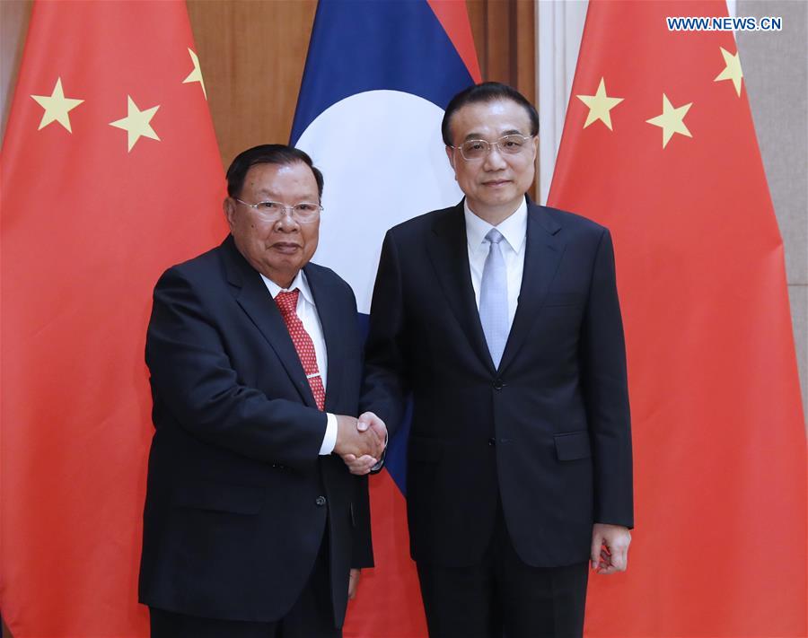 (BRF)CHINA-BEIJING-LI KEQIANG-LAO PRESIDENT-MEETING (CN)