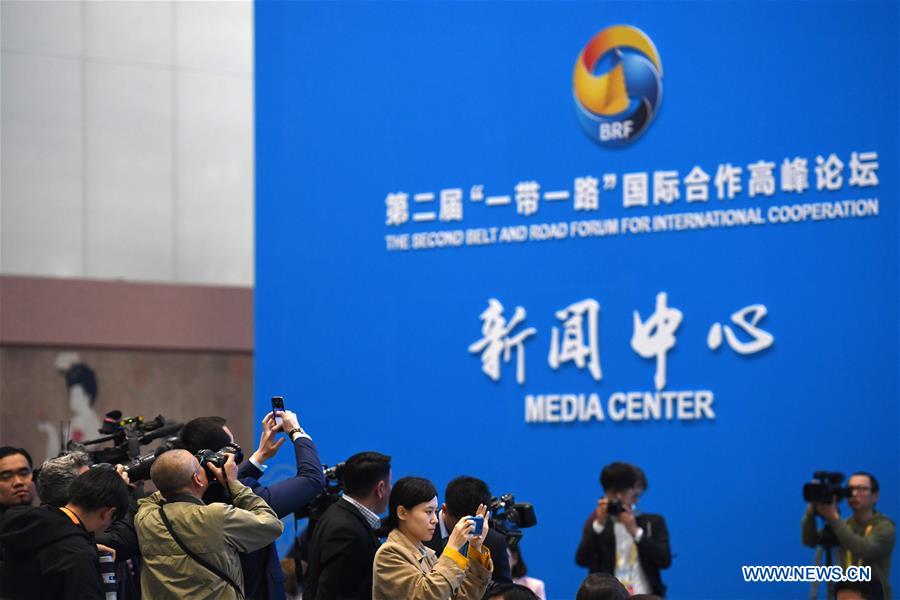 (BRF)CHINA-BEIJING-BELT AND ROAD FORUM-OPENING-JOURNALISTS(CN)
