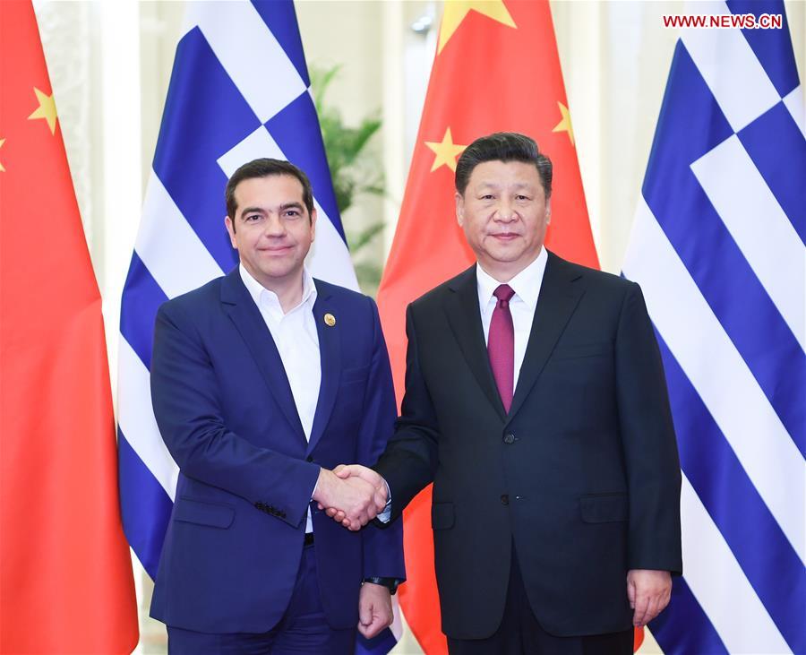 (BRF)CHINA-BEIJING-XI JINPING-GREEK PM-MEETING (CN)