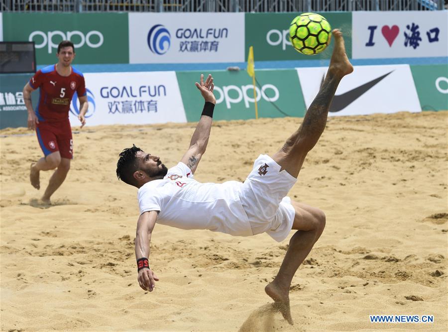 (SP)CHINA-HAIKOU-BEACH SOCCER