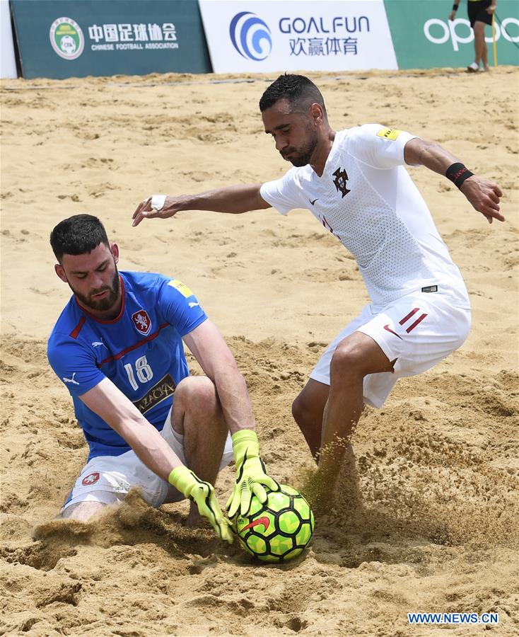 (SP)CHINA-HAIKOU-BEACH SOCCER