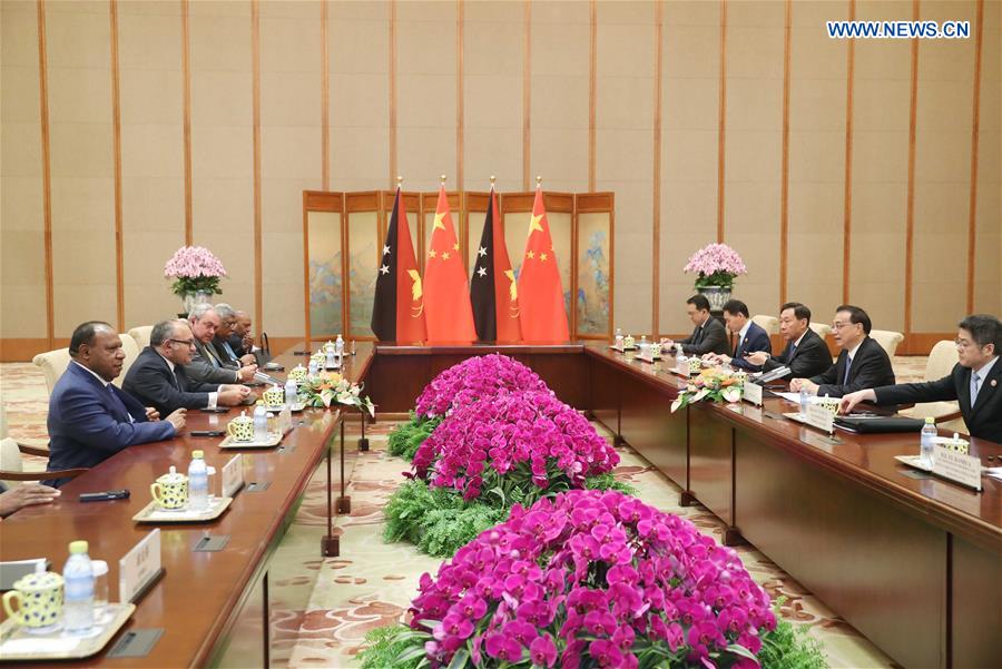 (BRF)CHINA-BEIJING-LI KEQIANG-PNG PM-MEETING (CN)