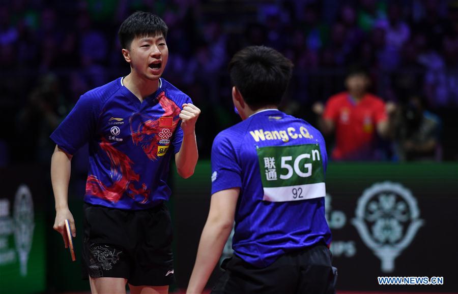 Highlights of men's doubles final match at 2019 ITTF World Table Tennis Championships Xinhua