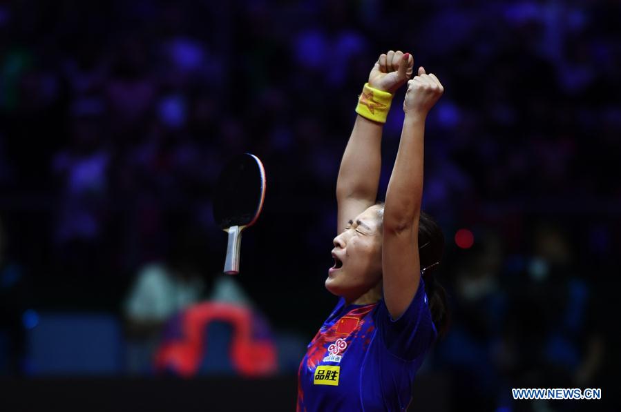 Highlights of women's singles final match at 2019 ITTF World Table Tennis Championships Xinhua