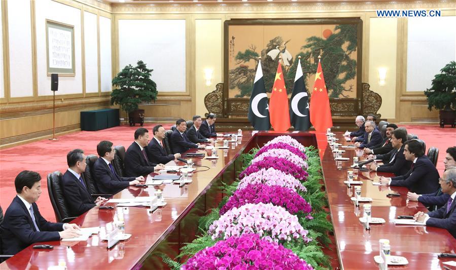 CHINA-BEIJING-XI JINPING-PAKISTANI PM-MEETING (CN)