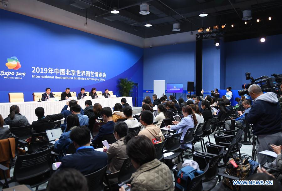(EXPO 2019)CHINA-BEIJING-HORTICULTURAL EXPO-OPENING-GALA-PRESS CONFERENCE (CN)