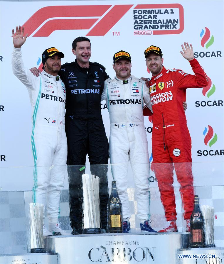of 1 2019 Azerbaijan Grand Prix - Xinhua English.news.cn