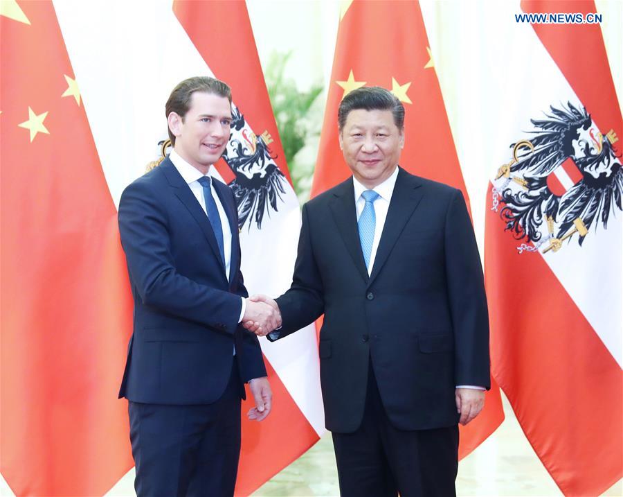CHINA-BEIJING-XI JINPING-AUSTRIAN CHANCELLOR-MEETING (CN)