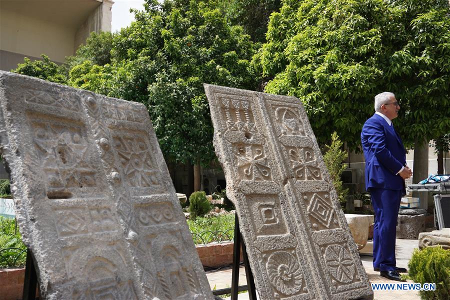 SYRIA-DAMASCUS-STOLEN ARCHAEOLOGICAL PIECES-RETURN